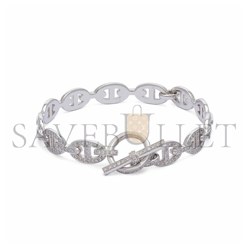 h**mes an 18k white gold & Di*m*nd chaine d